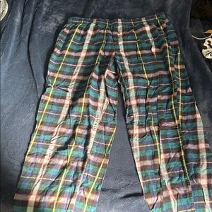 Victoria's Secret Green & Blue Plaid Lounge Pants